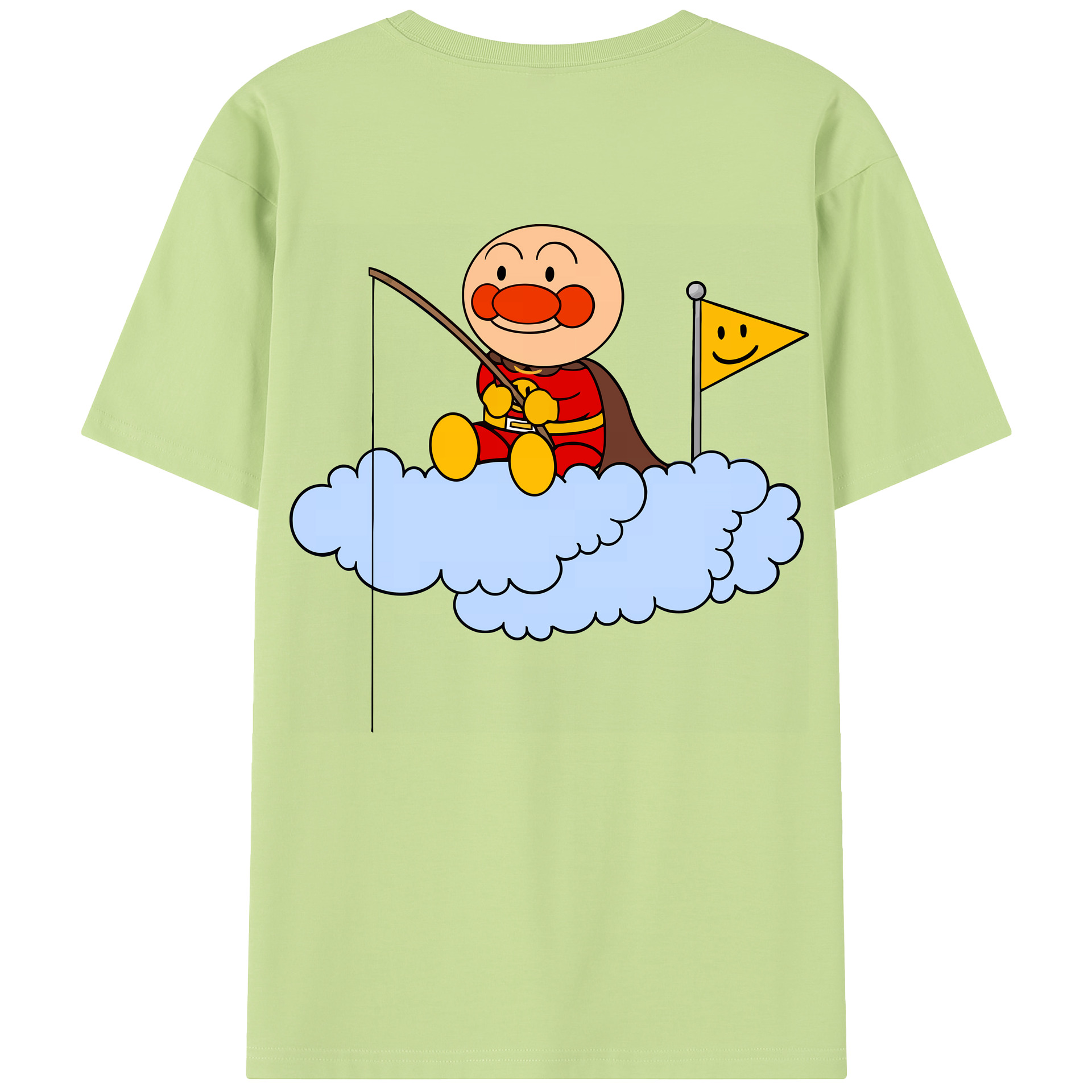 （画像用） アンパンマン Anpanman 綿100％半袖Tシャツ（背面プリント）